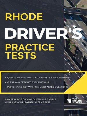 cover image of Rhode Island Driver's Practice Tests